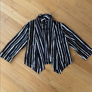 Forever 21 Black and White Striped Jacket